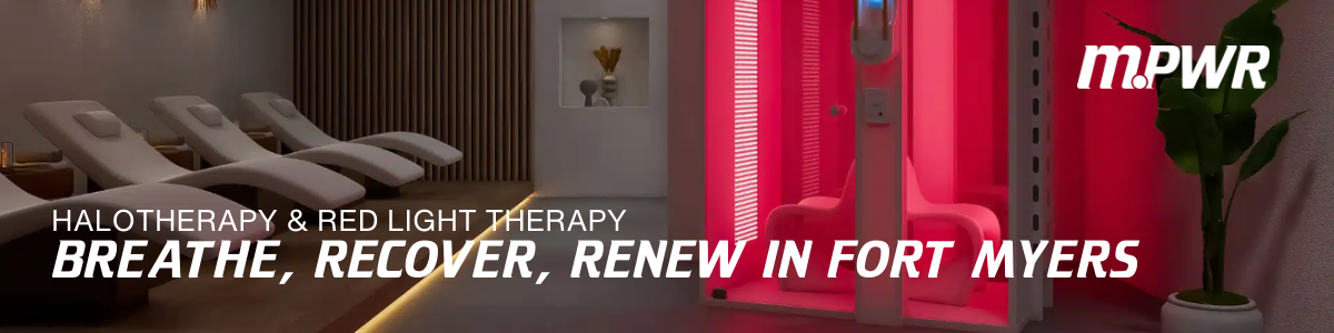 red light therapy banner